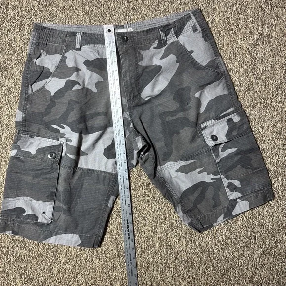 Mens Route 66 Cargo Camo Black Gray Size XL - Picture 3 of 4